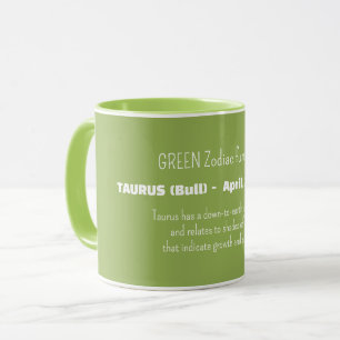 TAURUS Zodiac Sign Personality Traits Mug