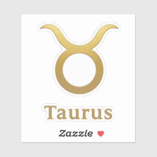 Taurus Zodiac Sign / Taurus Sticker (Sheet)