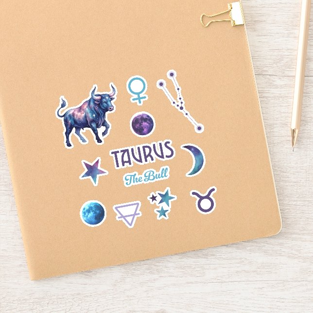 Taurus Zodiac Sticker Collection (Carnet)