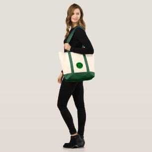 Taurus Zodiac Symbol Green Mix Tote Bag