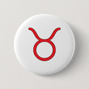 Taurus, Zodiac symbol, horoscope 2 Inch Round Button