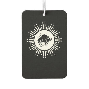Taurus Zodiac Symbol with Celestial Starburst Air Freshener