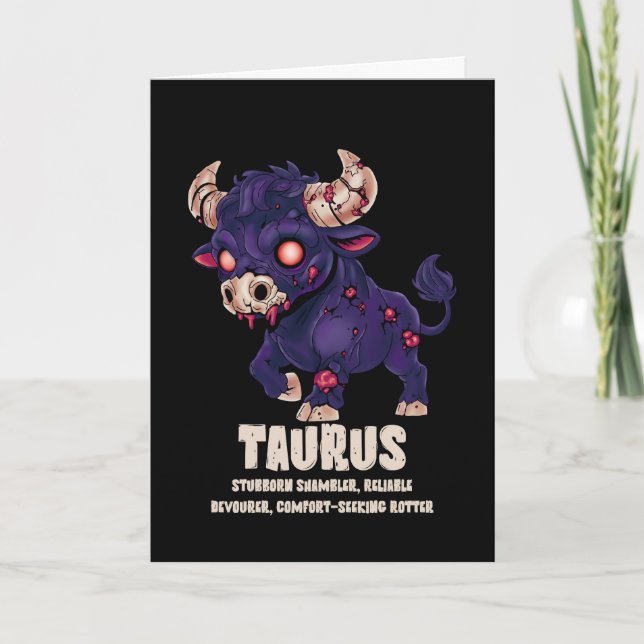 Taurus Zombie Card (Front)