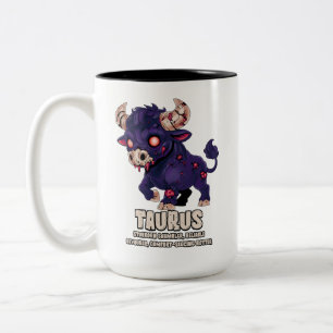 Taurus Zombie Two-Tone Coffee Mug