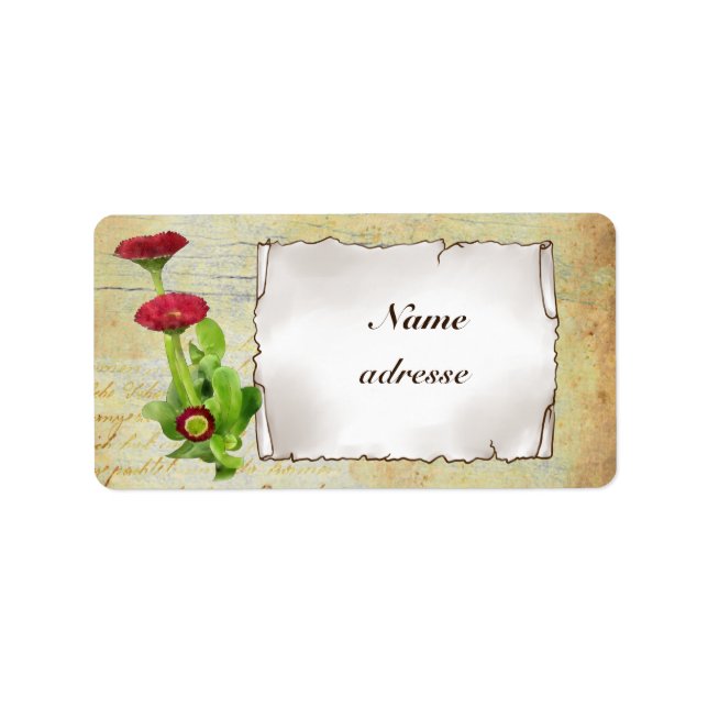 Tausendschön  adressaufkleber label (Front)