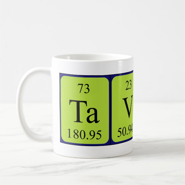 Tavares nom de table périodique mug (Gauche)
