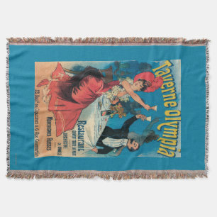 Taverne Olympia Promotional Poster Throw Blanket
