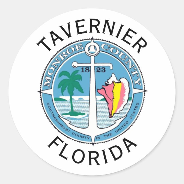 Tavernier - Florida Keys Classic Round Sticker (Front)