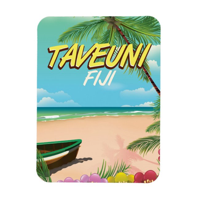 Taveuni Fiji travel poster Magnet (Vertical)