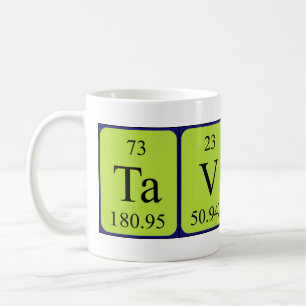 Tavio périodique nom de table mug