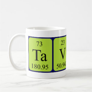 Tavon périodique nom de table mug