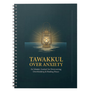 Tawakkul Over Anxiety Islamic Quote Notebook 