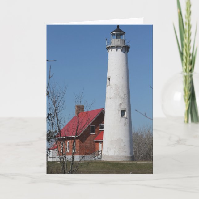 Tawas Point Lighthouse greeting card (Front)