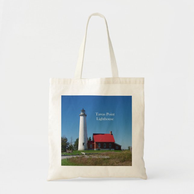Tawas Point Lighthouse tote bag (Front)