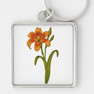 Tawny daylily keychain