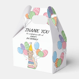 Tawny Neapolitan Mastiff Dog Thank You Favor Box