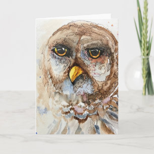 Tawny Owl - Blank inside greeting  Card