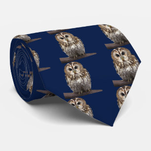 Tawny owl tie
