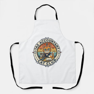 Tax Accountant Cat Cute Kitty Design - Tax Account Apron