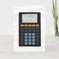 Tax Accountant CPA Bookkeeper Thank You Card