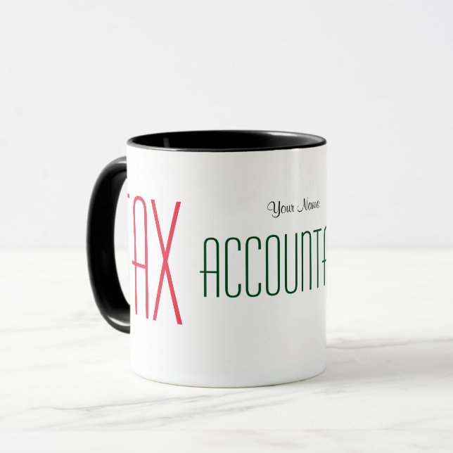 "TAX ACCOUNTANT" MUG (Front Left)