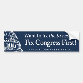 Tax code bumper sticker