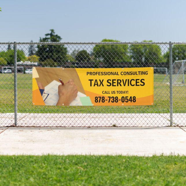 Tax Consulting Outdoor Custom Banner (Insitu)