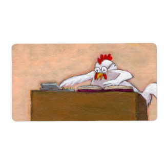 Tax Day Accountant chicken numbers fun silly art