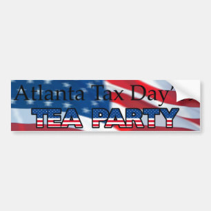TAX DAY TEA PARTY - ATLANTA BUMPER STICKER