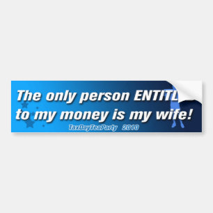 Tax Day Tea Party Bumper Sticker