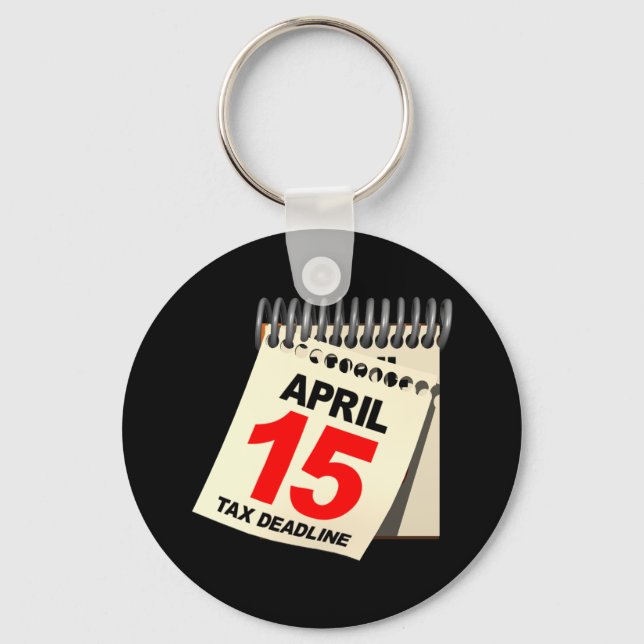 Tax Deadline Keychain (Front)