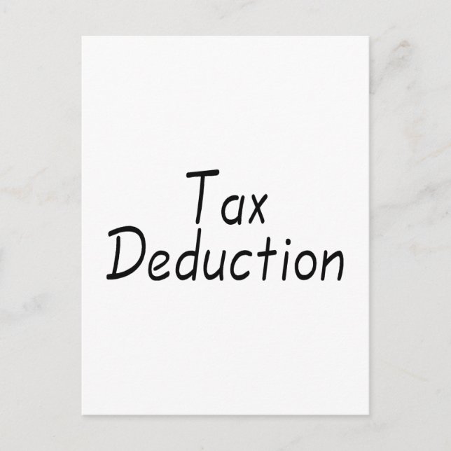 Tax Deduction Postcard (Front)