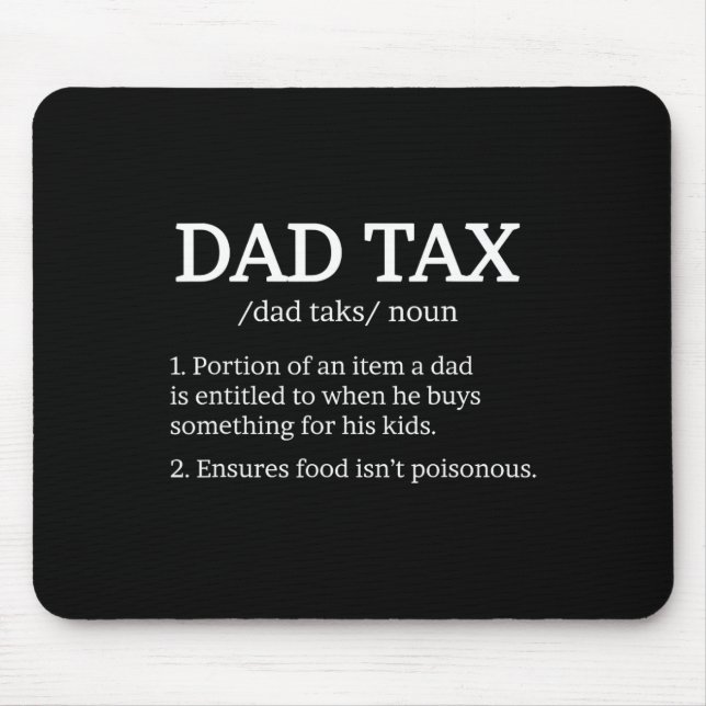 Tax Definition Apparel Best Dad Definition  Mouse Pad (Front)