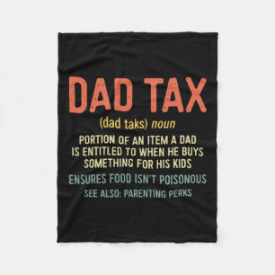 Tax Definition Father's Day Shirt 2 Fleece Blanket