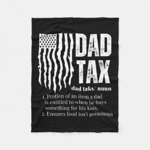 Tax Definition Men Funny Father's Day  Fleece Blanket