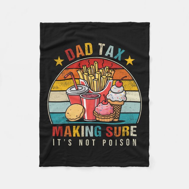 Tax Making Sure It's Not Poison 5  Fleece Blanket (Front)
