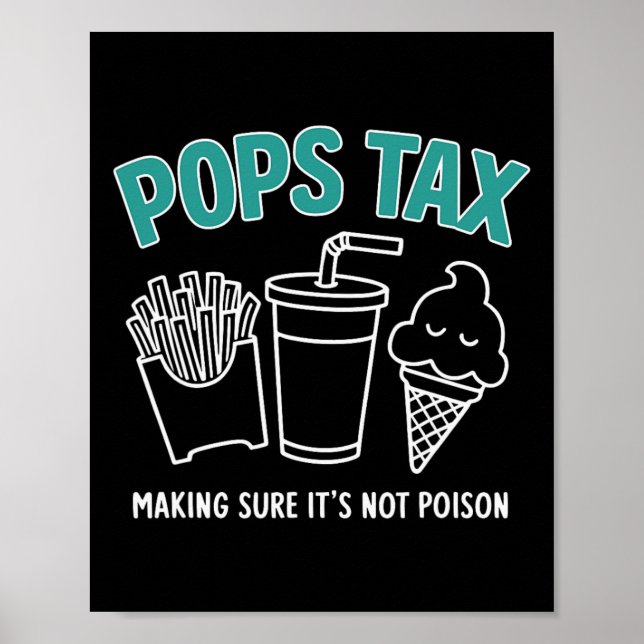 Tax Making Sure It's Not Poison Funny Dad Tee  Poster (Front)