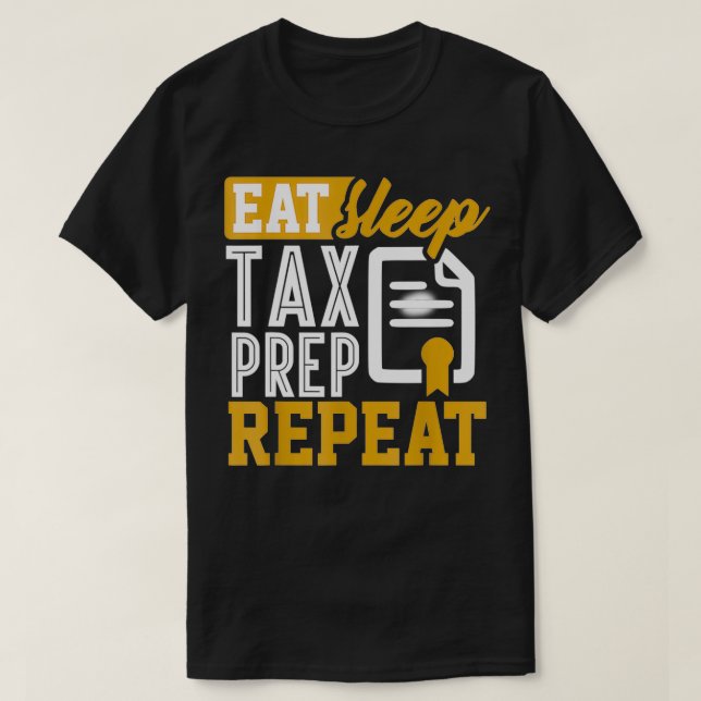 Tax Prep Math Accountant CPA Bookkeeper Funny Gift T-Shirt (Design Front)