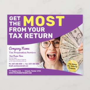 Tax Preparation (Preparer) Refund Flyer