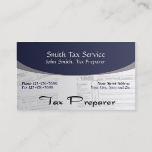 Tax Preparer Business Cards & Profile Cards | Zazzle CA