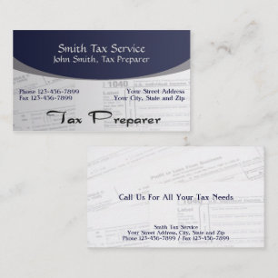 Tax Preparer Business Card