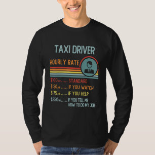 Tax Preparer Hourly Rate Retro Job Title T-Shirt