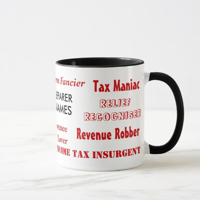 Tax Preparer Nicknames Mug (Right)