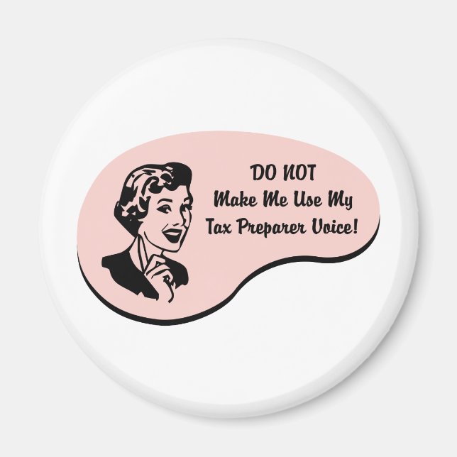Tax Preparer Voice Magnet (Front)
