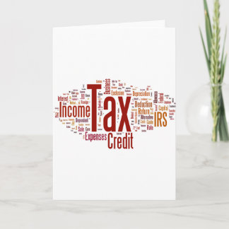 Tax season is here card