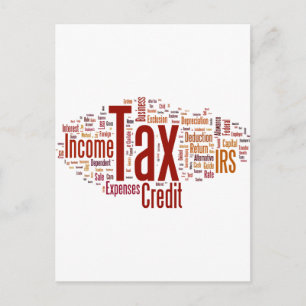 Tax season is here postcard