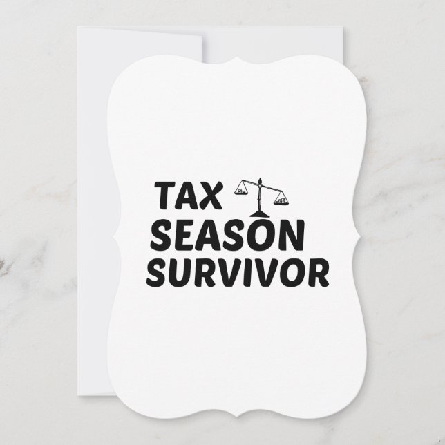 TAX SEASON SURVIVOR ANNOUNCEMENT (Front)
