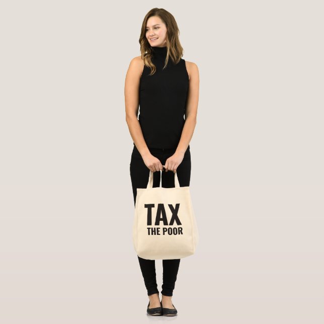 TAX THE POOR TOTE BAG (Front (Model))