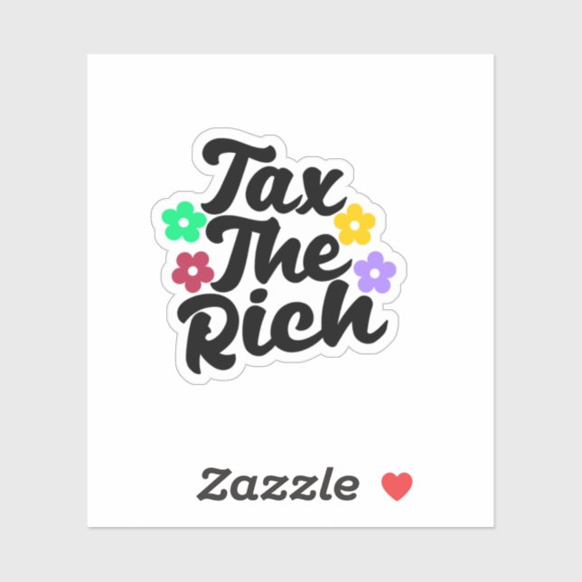 Tax The Rich - Anti-Capitalist Sticker (Sheet)