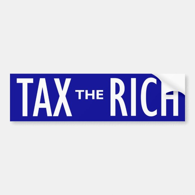 Tax the Rich Bumper Sticker (Front)